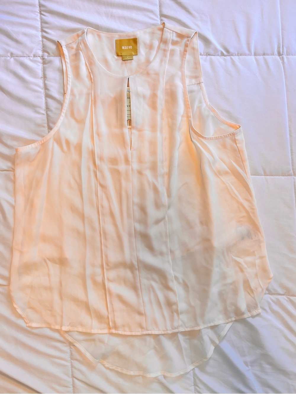 Anthropologie Pleated Sleeveless Camisole